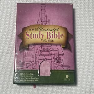 HCSB Illustrated Study Bible for Kids Pink Leather Touch Excellent Condition